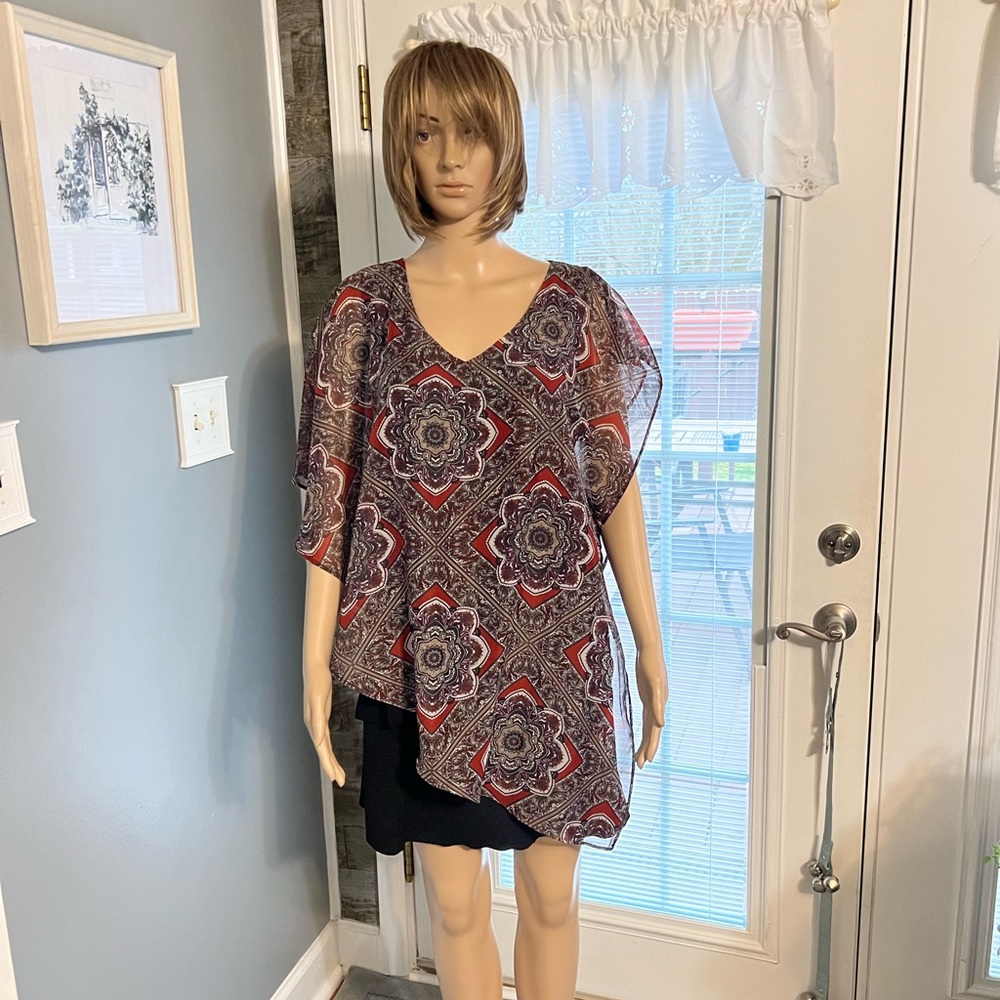 B Design Poncho and Tank Set SZ XL‎